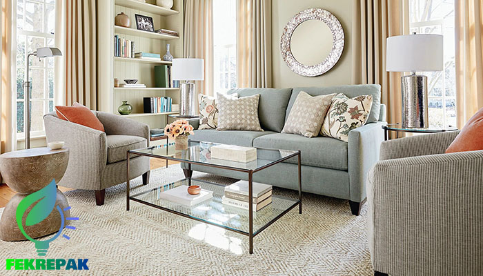 ست کردن رنگ فرش و مبلمان